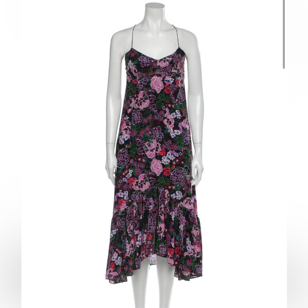 Floral Midi Dress - Saloni xs